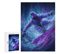 Puzzle 300 PCS Snowboarder in Neon Gear -1 Puzzles pour Adolescents - Anti-Stress - Défi Éducatif - Idée Cadeau Et Anniversaire Unique 300 PCS