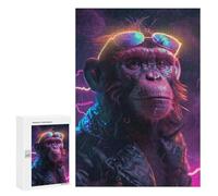 Puzzle 300 PCS Space Animal Monkey Puzzles pour Adultes, Jouet, Décoration Murale, Cadeau d'anniversaire, Idéal pour Toute La Famille 300 PCS