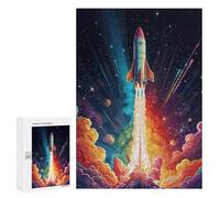 Puzzle 300 PCS Space Journey Rainbow Puzzles pour Adultes, Jouet, Décoration Murale, Cadeau d'anniversaire, Idéal pour Toute La Famille 300 PCS