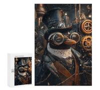 Puzzle 300 PCS Steampunk Animal Penguin Puzzles pour Adultes, Jouet, Décoration Murale, Motif À Assembler, Idéal comme Cadeau pour Toute La Famille 300 PCS