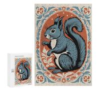 Puzzle 300 PCS Stylized Squirrel Portrait Puzzles pour Adolescents Course De Vitesse Manuelle Activités Amusantes À La Maison Jeu Stimulant Et Jeu en Famille 300 PCS