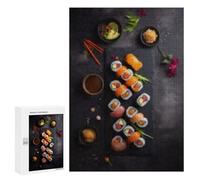 Puzzle 300 PCS Sushi Set with Wasabi and Ginger Puzzles pour Adolescents Course De Vitesse Manuelle Activités Amusantes À La Maison Jeu Stimulant Et Jeu en Famille 300 PCS