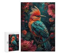 Puzzle 300 PCS Tropical Bird with Flowers Puzzles pour Adultes Améliorent La Mémoire Interaction Parent-Enfant Casse-tête Jeux De Société en Famille 300 PCS