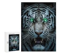 Puzzle 300 PCS White Tiger Roar Puzzles pour Adultes Améliorent La Mémoire Interaction Parent-Enfant Casse-tête Jeux De Société en Famille 300 PCS