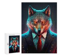 Puzzle 300 PCS Wolf CEO in Suit Puzzles pour Adultes, Jouet, Décoration Murale, Motif À Assembler, Idéal comme Cadeau pour Toute La Famille 300 PCS