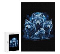 Puzzle 300 PCS Wolf Pack Puzzles pour Adultes, Jouet, Décoration Murale, Motif À Assembler, Idéal comme Cadeau pour Toute La Famille 300 PCS