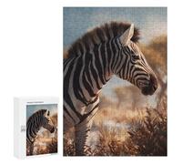 Puzzle 300 PCS Zebras in The Wild Puzzles pour Adultes - Cadeau d'anniversaire - Jeu Difficile Et Stimulant - Cadeaux