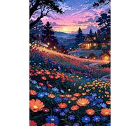 Puzzle 300 Pièces Adultes, Chalet Fleuri, 40x28 cm Jeux Educatifs Favorisant la Concentration Jeu de Création et Logique Cadeau Garcon et Fille, Puzzle 300 Pieces