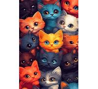 Puzzle 300 Pieces Adultes Chat Dessin Animé 40 x 28 cm Puzzle Adulte Jeu éducatif défi Jouet Puzzle Impossible 300 Pièces Puzzles