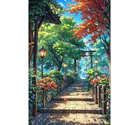 Puzzle 300 Pieces Adultes Chemin Fleuri 38x26 cm, Examinez Les pièces, Découvrez Les Indices et Résolvez l'enquête, Puzzle Adulte 300 Pièces