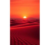 Puzzle 300 Pieces Adultes Coucher Soleil Désert, Puzzle Impossible Difficile et Stimulant Parfait pour Les Amateurs de Puzzles Cadeau Stimulant pour Hommes Femmes Plus âgés 40 x 28 cm