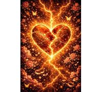 Puzzle 300 Pieces Adultes Cœur brisé, 40x28cm Jigsaw Puzzles Classiques, Puzzle Adulte 300 pièces Fleurs, Jeu Éducatif et Défi de Concentration, Idée Cadeau Anniversaire