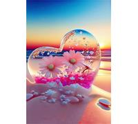 Puzzle 300 Pièces Adultes Daisy Heart Sunshine Puzzles Classique Divertissement Créatif Jouets de Jeu Stimulants Puzzle 300 Pieces 40x28 cm