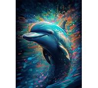 Puzzle 300 Pieces Adultes Dauphin L'Aquarelle 40 x 28 cm Puzzle Adulte Jeu éducatif défi Jouet Puzzle Impossible 300 Pièces Puzzles