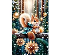 Puzzle 300 Pièces Adultes Écureuils, Défis Amusants Parfait pour la Détente Créativité, Puzzle 300 Pieces 40 x 28 cm