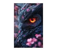 Puzzle 300 Pieces Adultes Fleur Animal Hibou, Défis Amusants Détente Créativité Puzzle Impossible, Puzzles pour Adultes 300 Pièces 38 x 26 cm
