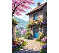 Puzzle 300 Pièces Adultes Fleurs Rue 40 x 28 cm Puzzles pour Adultes Activité Ludique et Créative Développe la Patience et la Dextérité Puzzle Adulte 300 Pièces