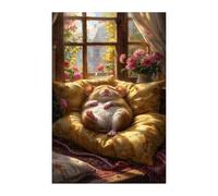 Puzzle 300 Pieces Adultes Hamster Animal, Défis Amusants Détente Créativité Puzzle Impossible, Puzzles pour Adultes 300 Pièces 38 x 26 cm