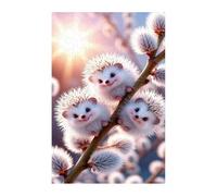 Puzzle 300 Pieces Adultes Hérisson, Défis Amusants Détente Créativité Puzzle Impossible, Puzzles pour Adultes 300 Pièces 38 x 26 cm