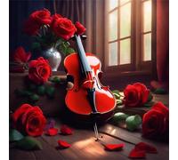 Puzzle 300 pièces Adultes Instrument de Musique Violon, Puzzle Adulte 300 pièces, Un Puzzles Difficile, Jeu de Puzzles pour Toute la Famille, Décoration Murale Maison