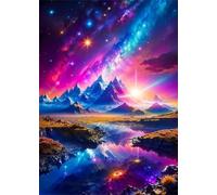 Puzzle 300 Pièces Adultes Lac Space Mountain Puzzle Difficile et Stimulant Jeux éducatif Puzzles Classiques Puzzles 300 Pièces Adultes Cadeau Stimulant 38 x 26 cm