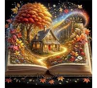 Puzzle 300 pièces Adultes Maison de la Jungle d’Automne, Puzzle Adulte 300 pièces, Un Puzzles Difficile, Jeu de Puzzles pour Toute la Famille, Décoration Murale Maison