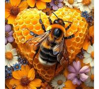 Puzzle 300 pièces Adultes Miel Fleurs Abeilles, Puzzle Adulte 300 pièces, Un Puzzles Difficile, Jeu de Puzzles pour Toute la Famille, Décoration Murale Maison