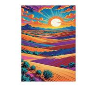 Puzzle 300 Pieces Adultes Montagnes Lever Soleil, Défis Amusants Détente Créativité Puzzle Impossible, Puzzles pour Adultes 300 Pièces 38 x 26 cm