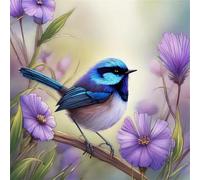 Puzzle 300 pièces Adultes Oiseaux Fleur Pourpre, Puzzle Adulte 300 pièces, Un Puzzles Difficile, Jeu de Puzzles pour Toute la Famille, Décoration Murale Maison