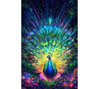 Puzzle 300 Pièces Adultes Paon Animal Puzzle Difficile et Stimulant Jeux éducatif Puzzles Classiques Puzzles 300 Pièces Adultes Cadeau Stimulant 38 x 26 cm