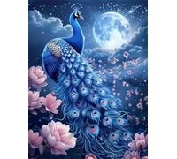 Puzzle 300 Pieces Adultes Paon de Nuit, 40x28cm Jigsaw Puzzles Classiques, Puzzle Adulte 300 pièces Fleur, Jeu Éducatif et Défi de Concentration, Idée Cadeau Anniversaire