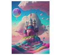 Puzzle 300 Pièces Adultes, Pays des Bonbons,pour Enfants,Puzzles en Bois,Décoration De La Maison 42×30cm