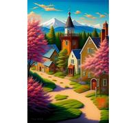 Puzzle 300 Pièces Adultes Paysages Campagne, Défis Amusants Parfait pour la Détente Créativité, Puzzle 300 Pieces 40 x 28 cm
