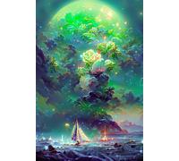 Puzzle 300 Pièces Adultes, Paysages Rêve, 40x28 cm Jeux Educatifs Favorisant la Concentration Jeu de Création et Logique Cadeau Garcon et Fille, Puzzle 300 Pieces