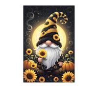 Puzzle 300 Pieces Adultes Père Noël Tournesol, Défis Amusants Détente Créativité Puzzle Impossible, Puzzles pour Adultes 300 Pièces 38 x 26 cm