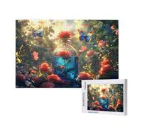 Puzzle 300 Pièces Adultes, Puzzle Papillon pour Adulte Débutant, 40 x 28 cm Grand Puzzles Rose avec Boite, Jeu de Concentration pour Adultes, Puzzles Bois pour Décoration Maison, Cadeau Femme,ML-610