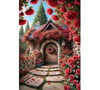 Puzzle 300 Pièces Adultes Rose Cour 38 x 26 cm, Jeux éducatif, Divertissement Créatif, Puzzle Classique, Jeu Difficile Puzzles 300 Pièces