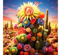 Puzzle 300 pièces Adultes Sécheresse Fleurs du désert, Puzzle Adulte 300 pièces, Un Puzzles Difficile, Jeu de Puzzles pour Toute la Famille, Décoration Murale Maison