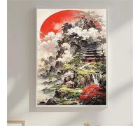 Puzzle 300 Pieces Adultes Temples de Montagne, 40x28cm Jigsaw Puzzles Classiques, Puzzle Adulte 300 pièces Paysages, Jeu Éducatif et Défi de Concentration, Idée Cadeau Anniversaire