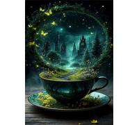 Puzzle 300 Pièces Adultes, Ville Rêve, 40x28 cm Jeux Educatifs Favorisant la Concentration Jeu de Création et Logique Cadeau Garcon et Fille, Puzzle 300 Pieces