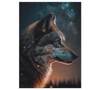Puzzle 300 Pièces Adultes, Wolf,pour Enfants,Puzzles en Bois,Décoration De La Maison 42×30cm