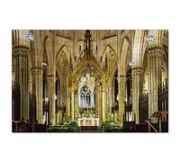 Puzzle 300 pièces Cathédrale Saint-Patrick de New York, États-Unis, Amérique, Jeu, œuvre d'art, Souvenir de Voyage, 38 x 26 cm
