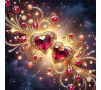 Puzzle 300 pièces Cœur de Cristal,Puzzles pour Adultes Jeux d'activités Familiales,Puzzle à Faire Soi-même pour Décoration Murale de la Maison