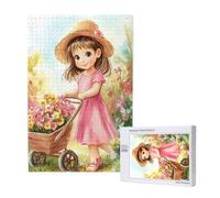 Puzzle 300 Pieces Dessin Animé Grand Puzzle Classiques en Bois pour Adultes, Jeux Amusants/Colorés/Impossible/Difficiles, Cadeau d'anniversaire de Festivals pour la Famille Amis Fille M-1106