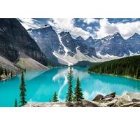 Puzzle 300 pièces en Bois à Faire soi-même, décoration d'intérieur Moderne, Jeu d'intelligence, Cadeau Unique, lac Moraine, paysages 38 x 26 cm