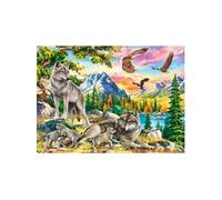 CASTORLAND Puzzle Famille de Wö lfen et d'aigles 300 pièces