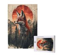 Puzzle 300 Pieces Japon Grand Puzzle Classiques en Bois pour Adultes, Jeux Amusants/Colorés/Impossible/Difficiles, Cadeau d'anniversaire de Festivals pour la Famille Amis Cadeaux, Animal M-1517