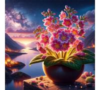 Puzzle 300 pièces,Jardin en Pots de Fleurs Puzzles pour Adultes,Jeux éducatifs,Puzzles Artistiques à Faire Soi-Même idéal pour la Décoration Intérieure et Les Cadeaux