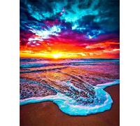 Puzzle 300 pièces Jeux éducatif Défi Jouets Coucher de Soleil coloré sur la mer Puzzles Classiques Puzzle DIY Cadeaux de l'art de la Décoration Moderne