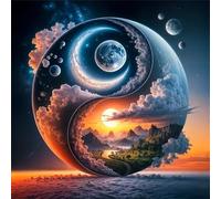 Puzzle 300 pièces Paysage de Tai Chi,Puzzles pour Adultes Jeux d'activités Familiales,Puzzle à Faire Soi-même pour Décoration Murale de la Maison